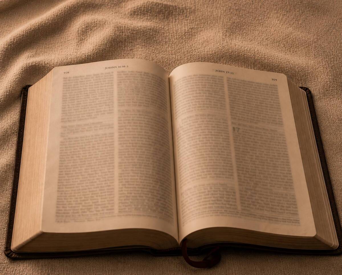 The Bible opened up to the Book of John
